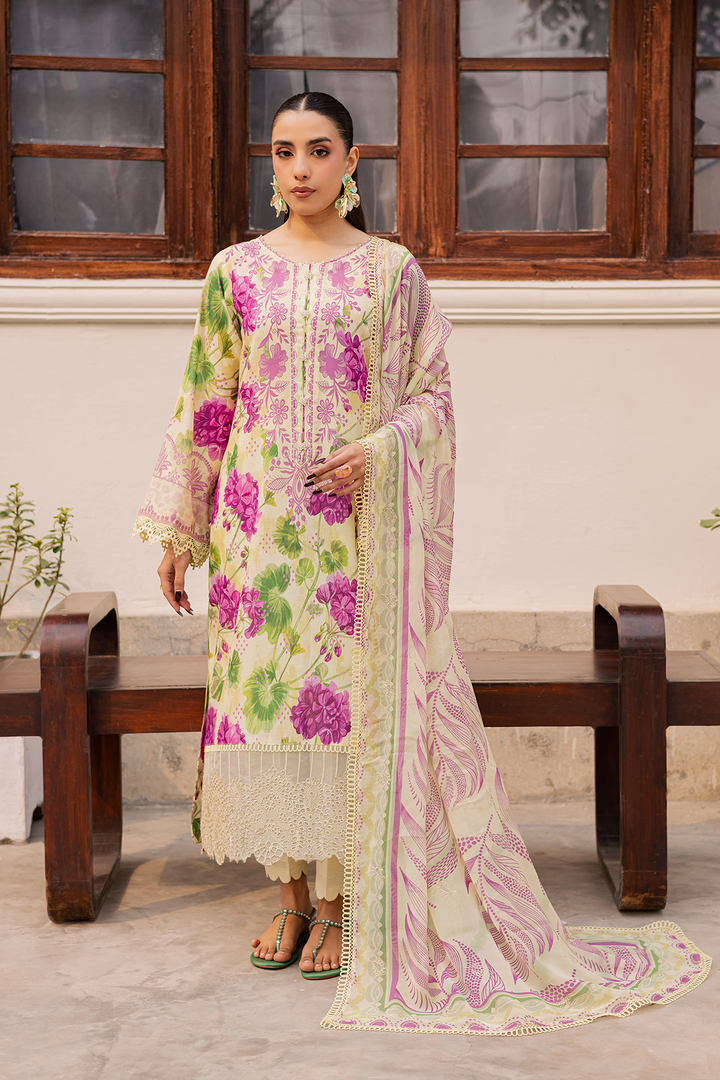 DA-21 Embroidered Lawn Suit