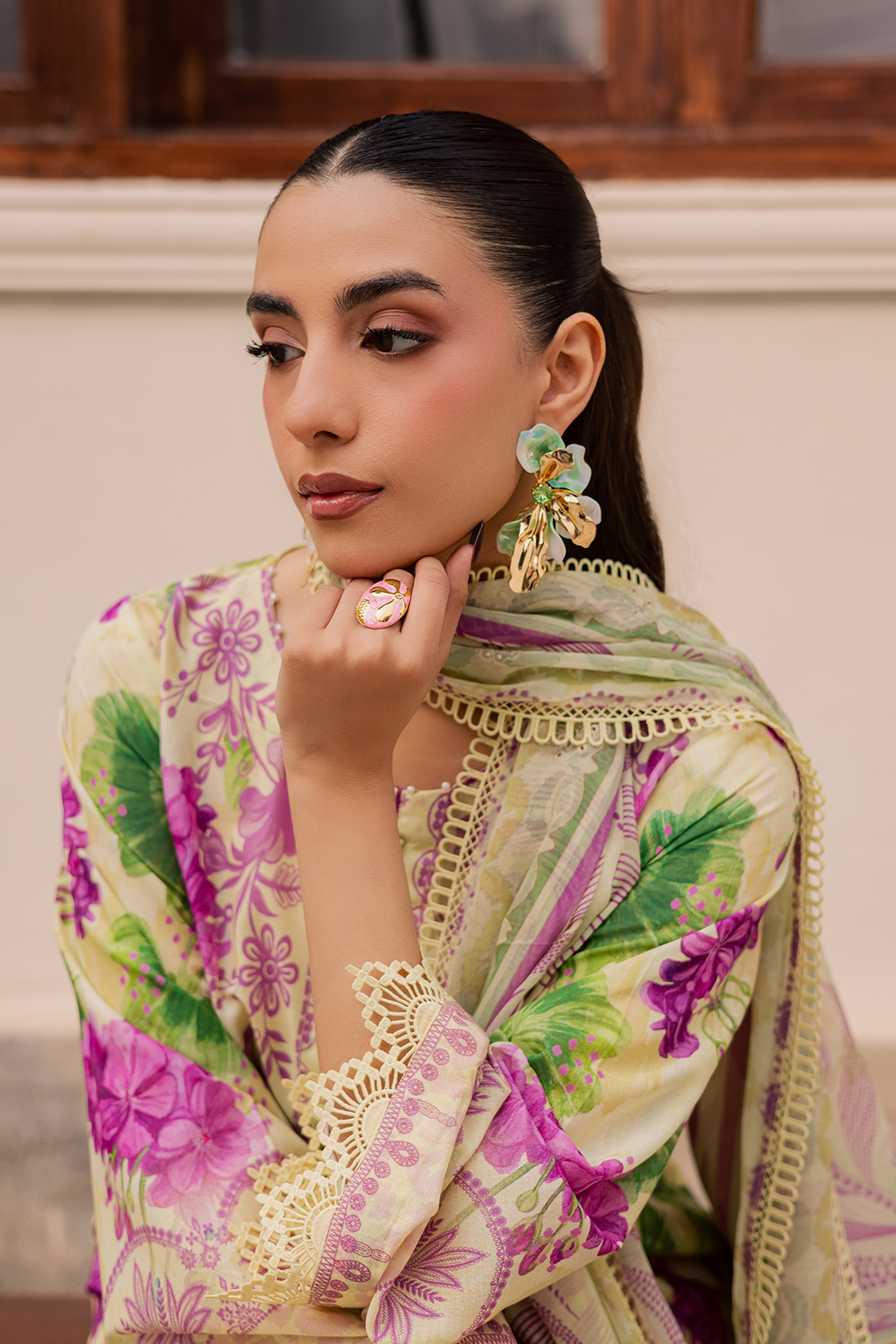 DA-21 Embroidered Lawn Suit