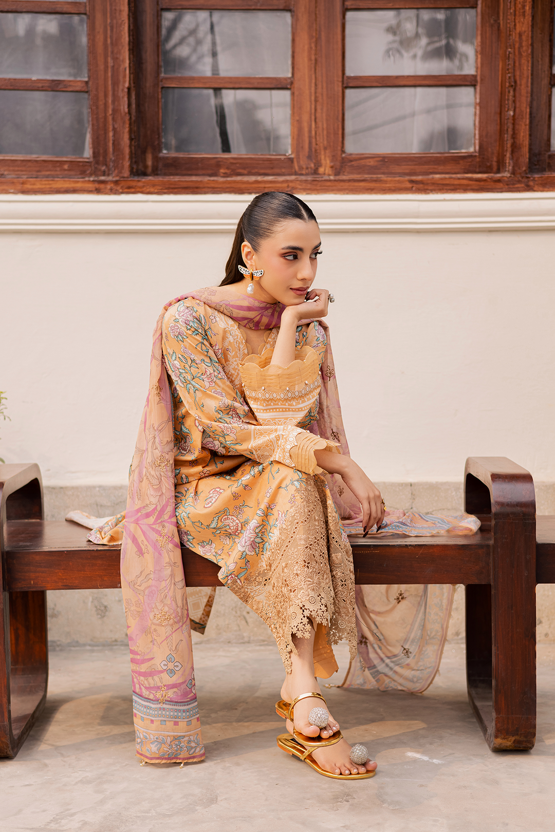 DA-22 Embroidered Lawn Suit