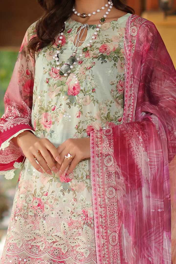 DA-08 Embroidered Lawn Suit