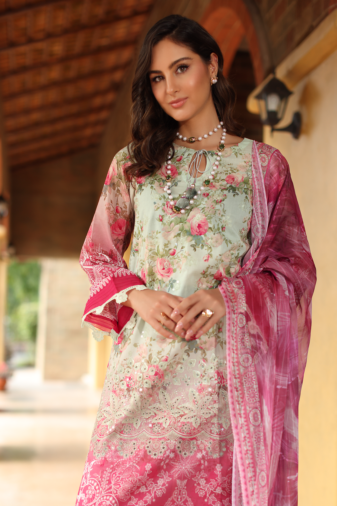 DA-08 Embroidered Lawn Suit