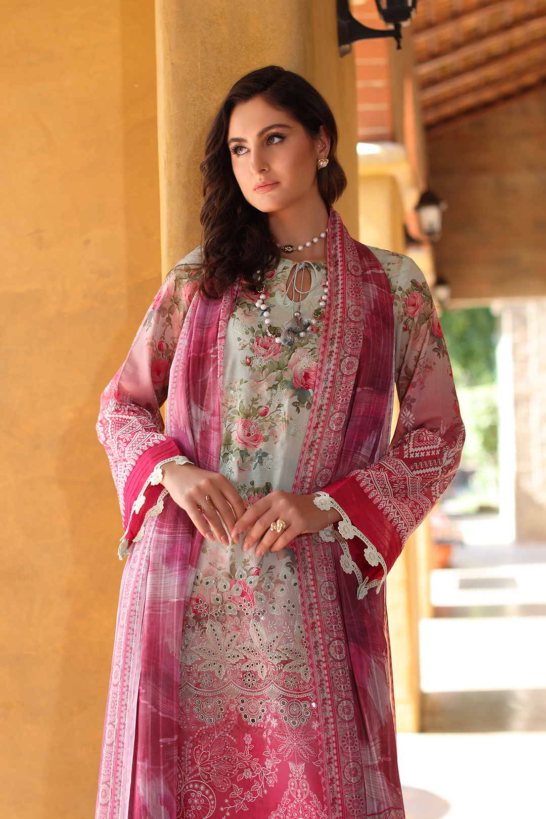 DA-08 Embroidered Lawn Suit