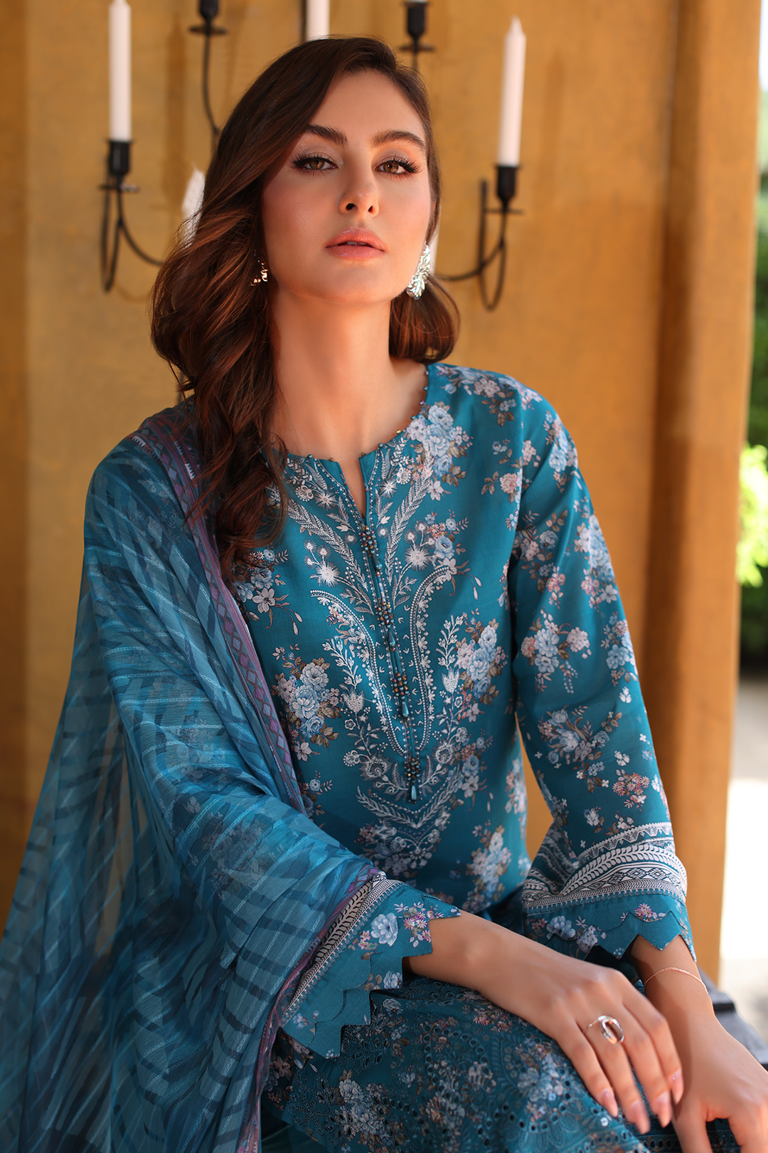 DA-09 Embroidered Lawn Suit