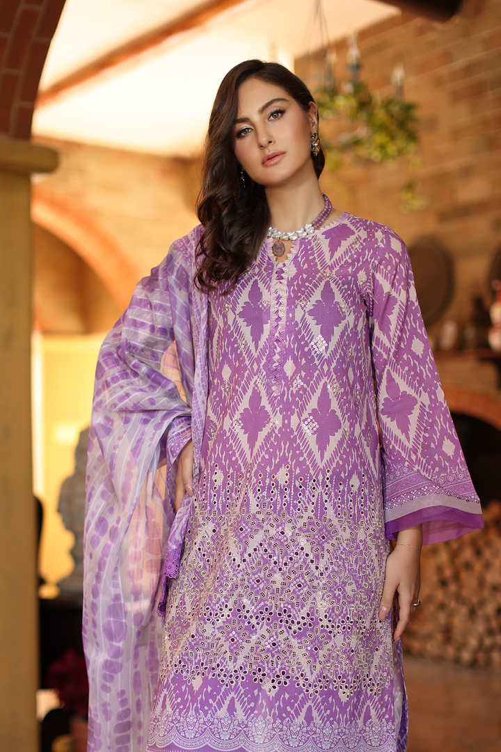 DA-10 Embroidered Lawn Suit