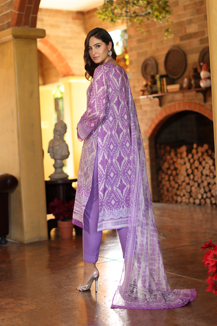 DA-10 Embroidered Lawn Suit