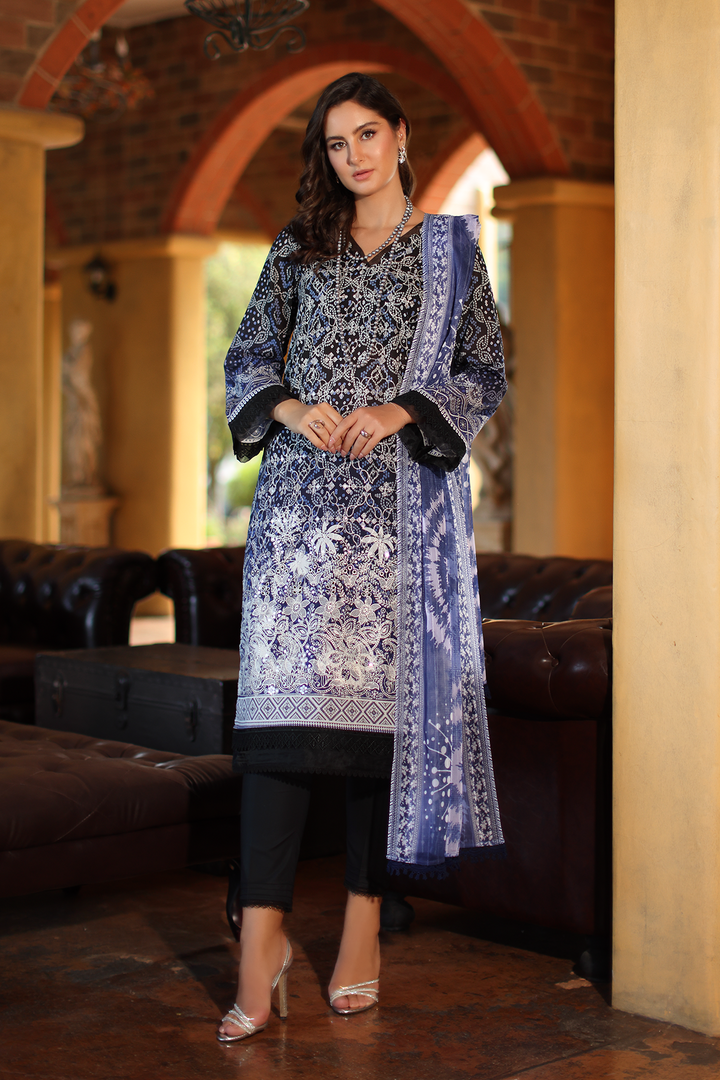 DA-14 Embroidered Lawn Suit