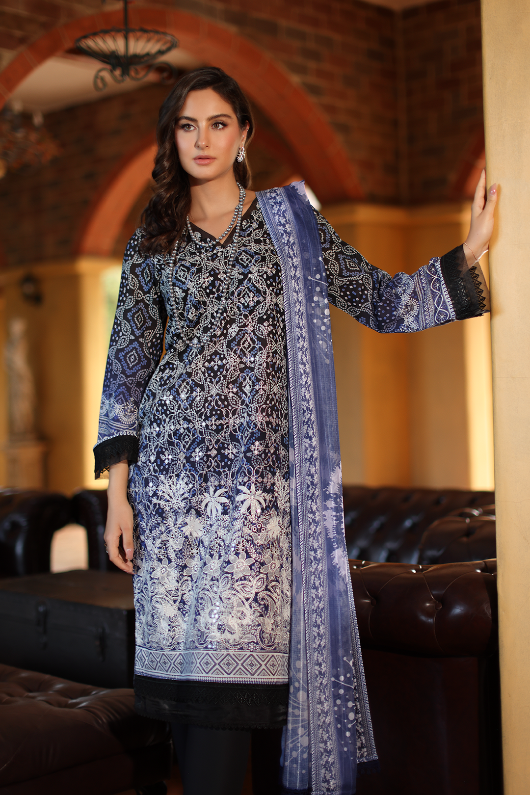 DA-14 Embroidered Lawn Suit