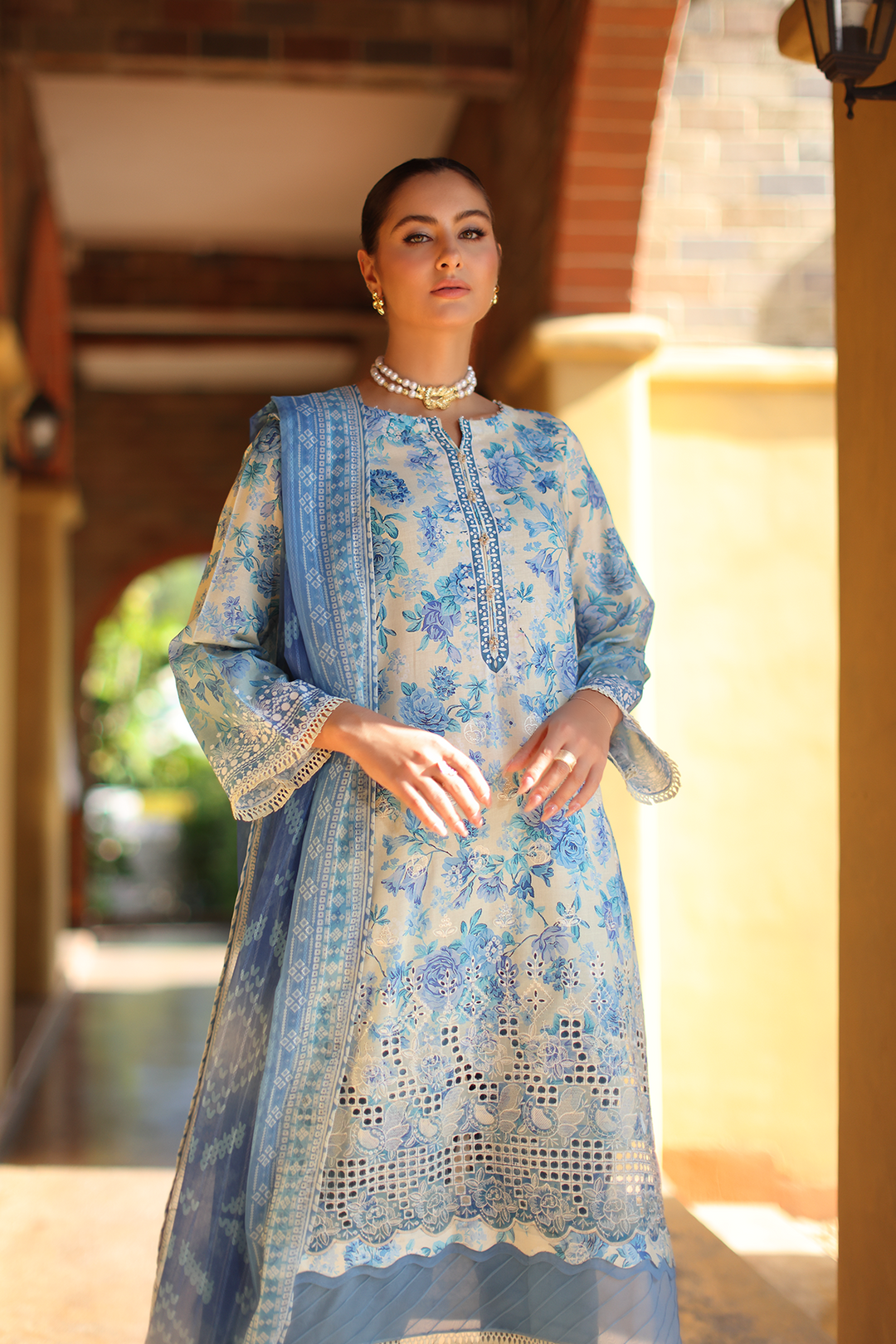 DA-12 Embroidered Lawn Suit