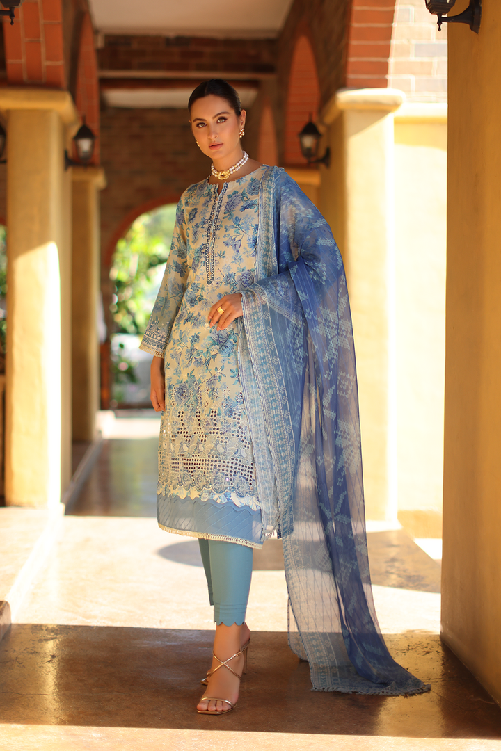 DA-12 Embroidered Lawn Suit