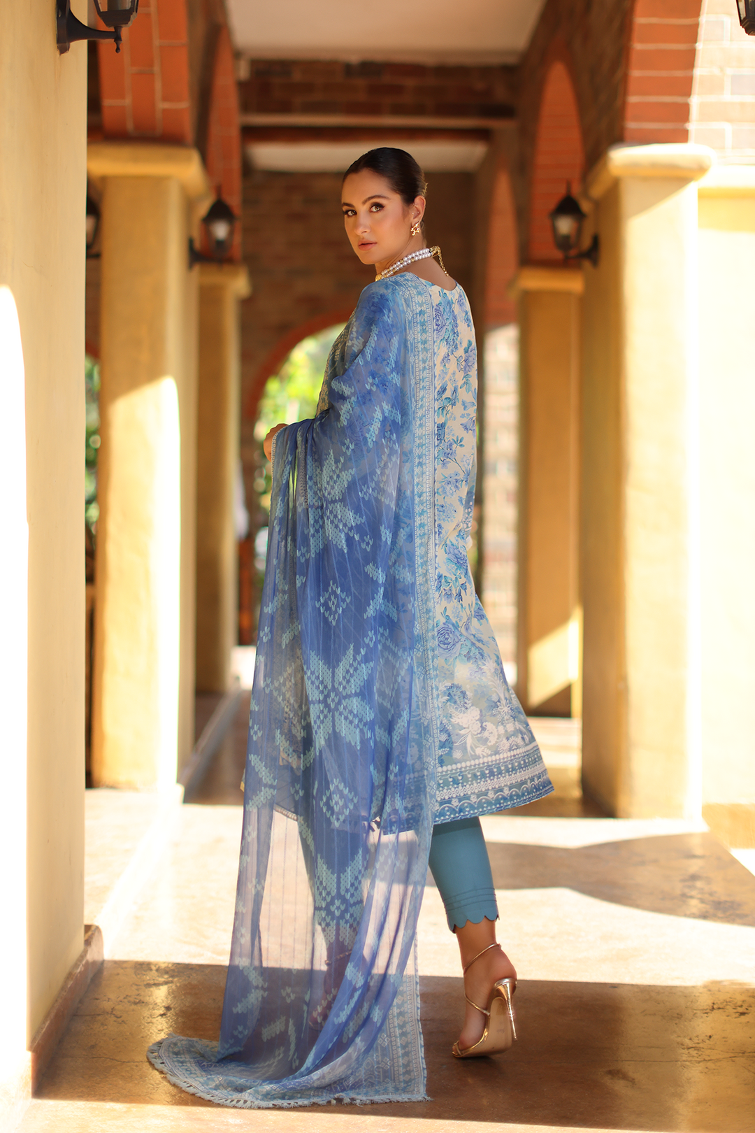 DA-12 Embroidered Lawn Suit