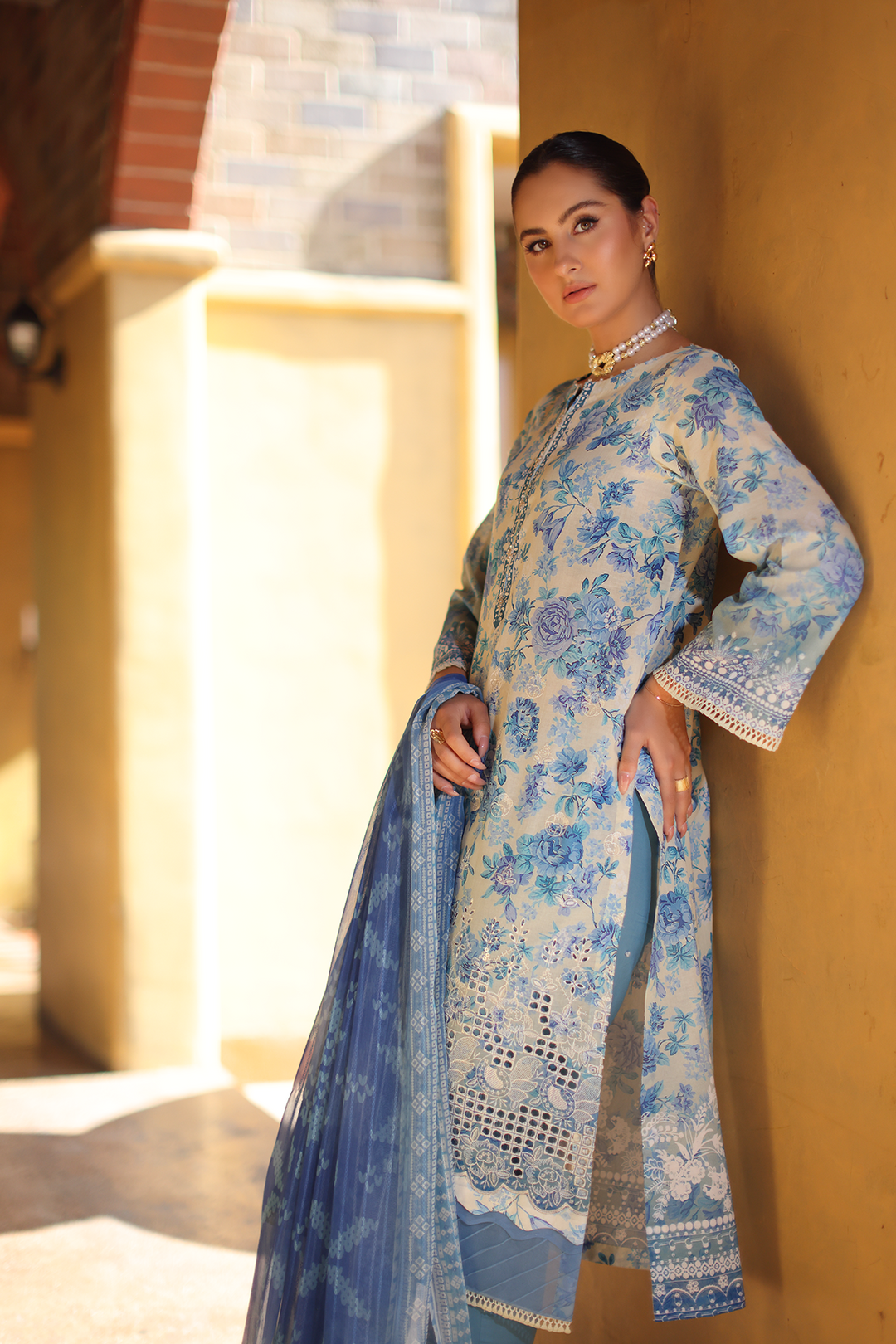 DA-12 Embroidered Lawn Suit