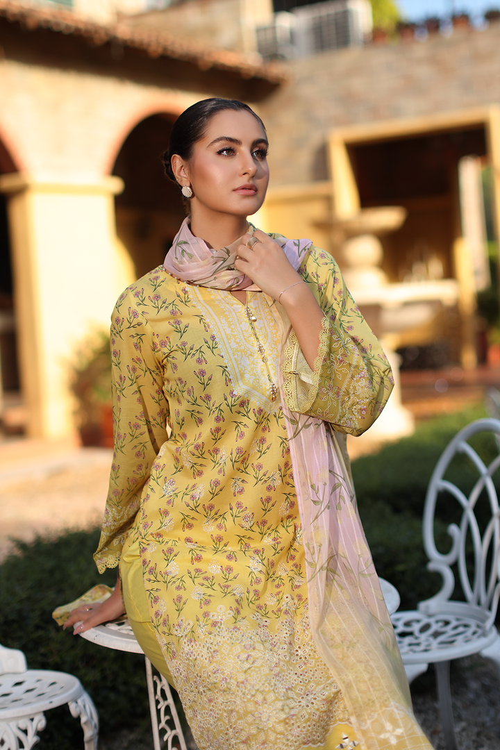 DA-07 Embroidered Lawn Suit