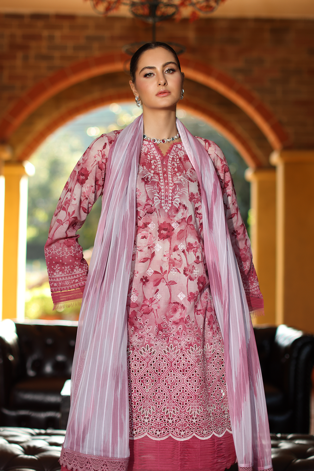 DA-13 Embroidered Lawn Suit