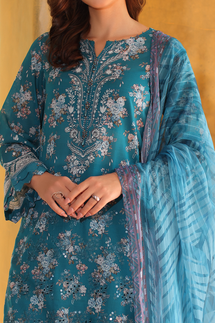 DA-09 Embroidered Lawn Suit