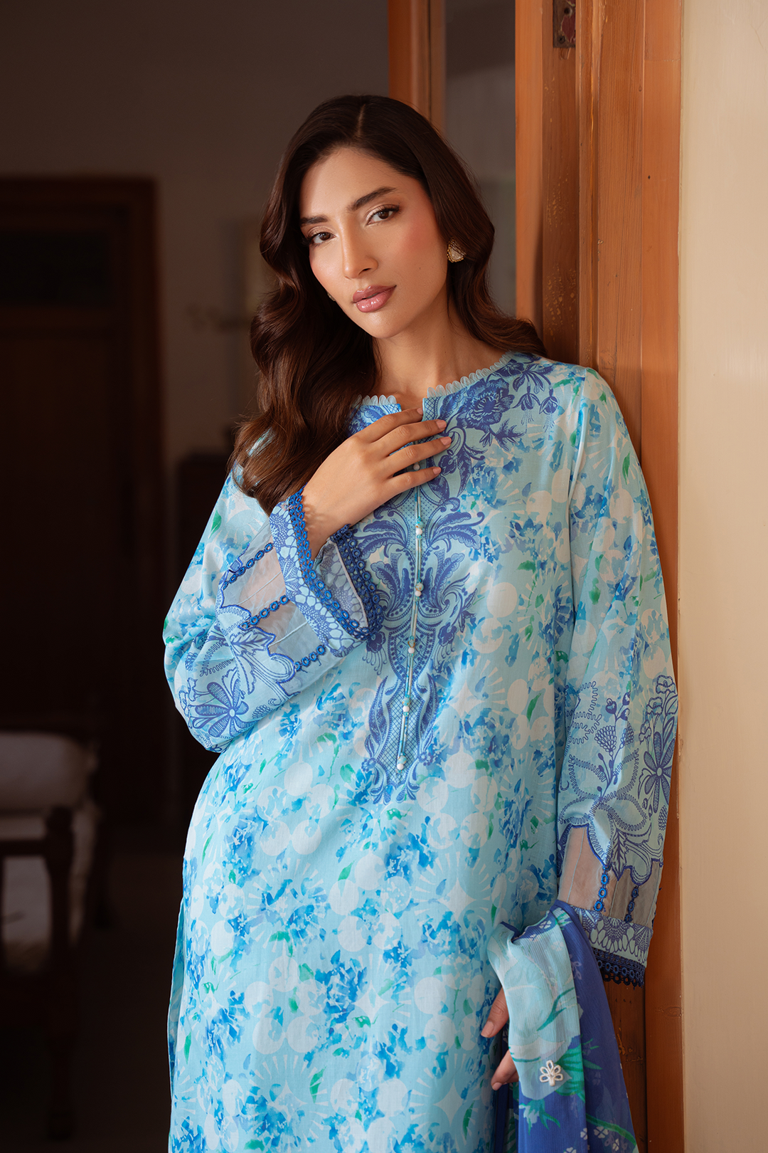 DA-35 Embroidered Lawn Suit