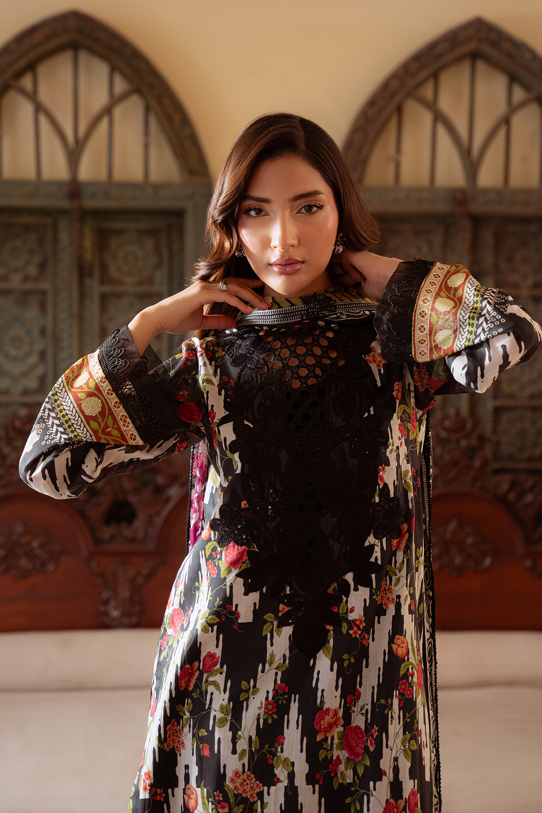 DA-33 Embroidered Lawn Suit
