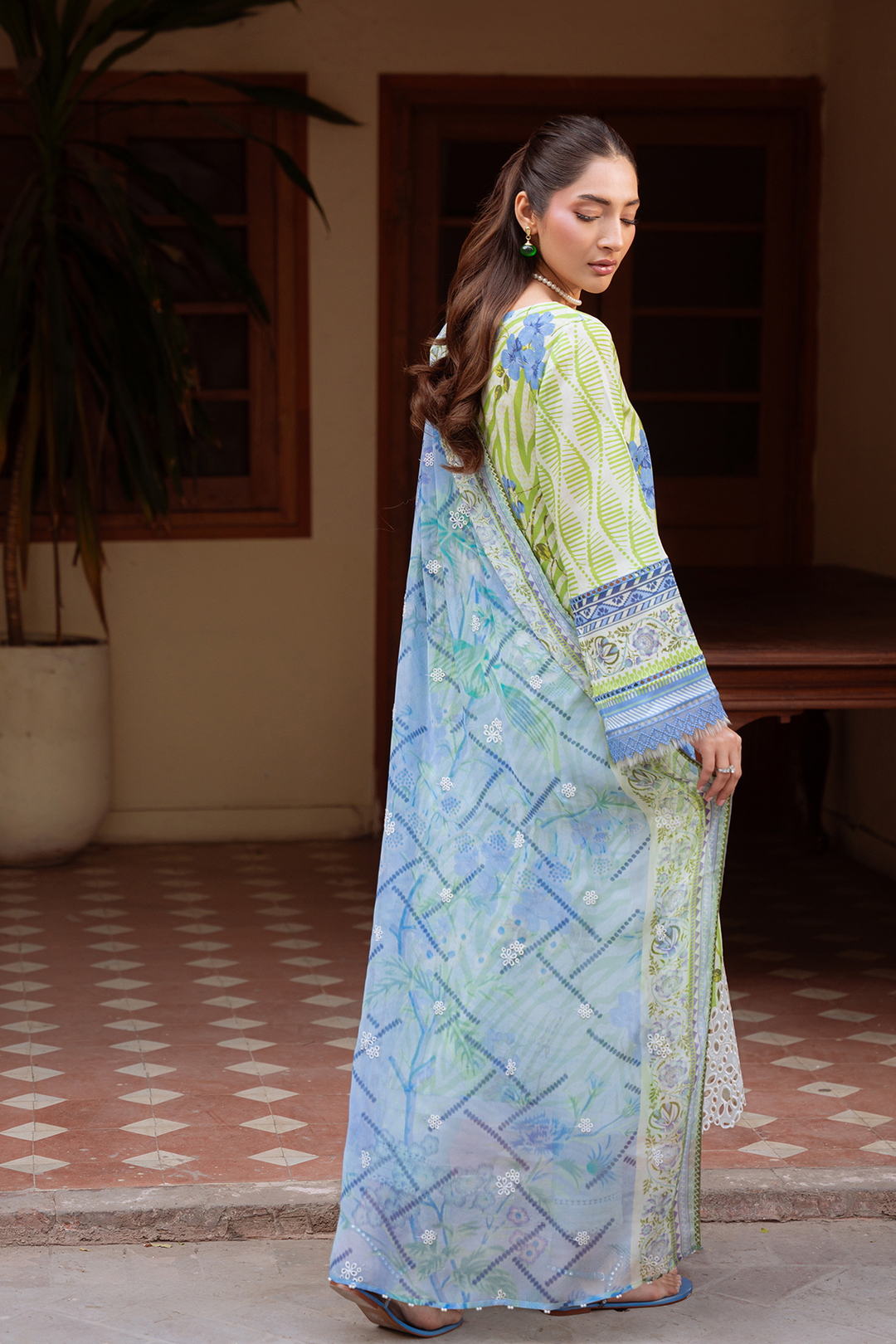 DA-34 Embroidered Lawn Suit
