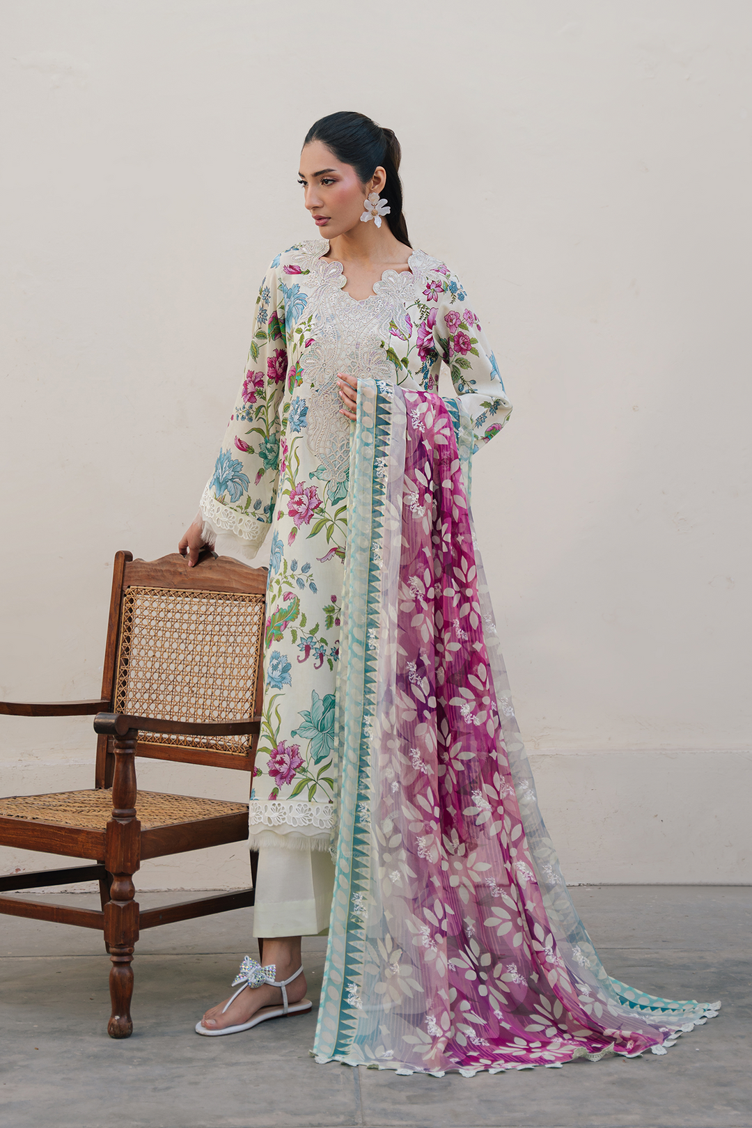 DA-38 Embroidered Lawn Suit