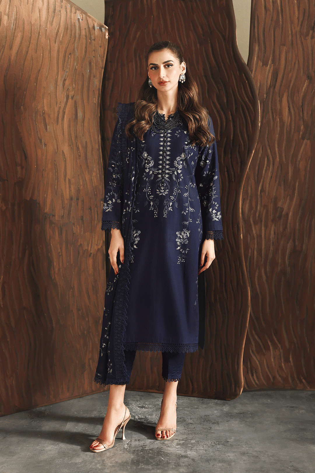 DL-02 Embroidered Lawn Suit