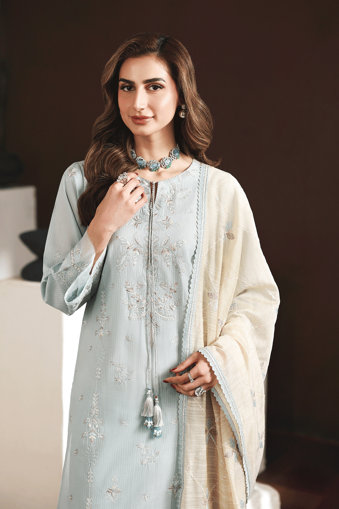 DL-01 Embroidered Lawn Suit
