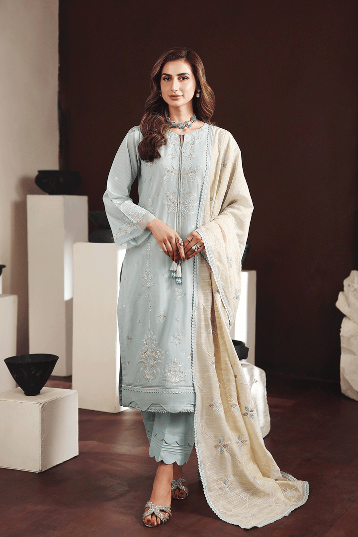 DL-01 Embroidered Lawn Suit